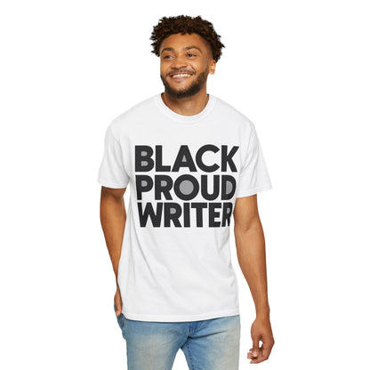 Black Proud Writer Unisex Tee (Black & White)
