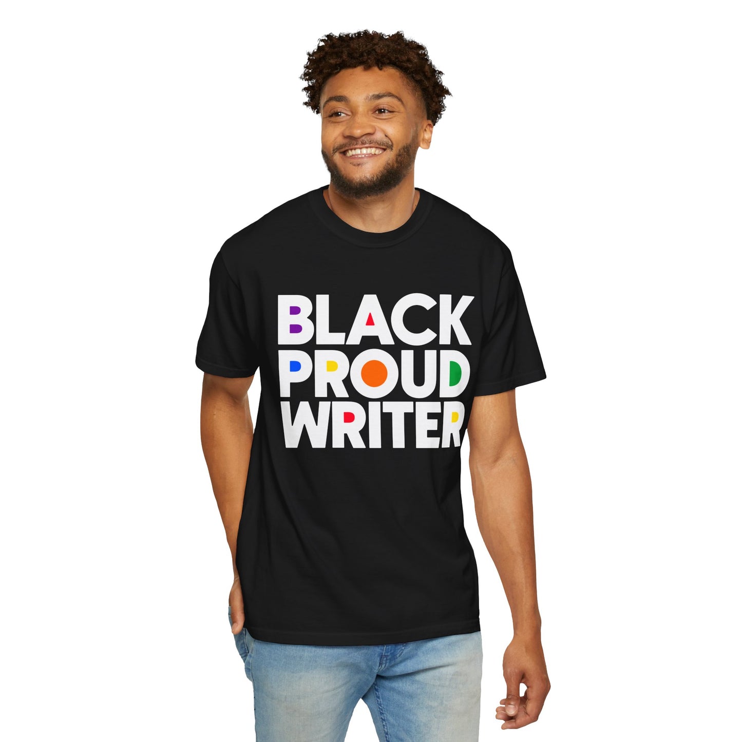 Black Proud Writer Bold Unisex Tee