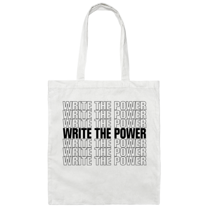 Public Enemy Inspired "Write the Power" Tote Bag