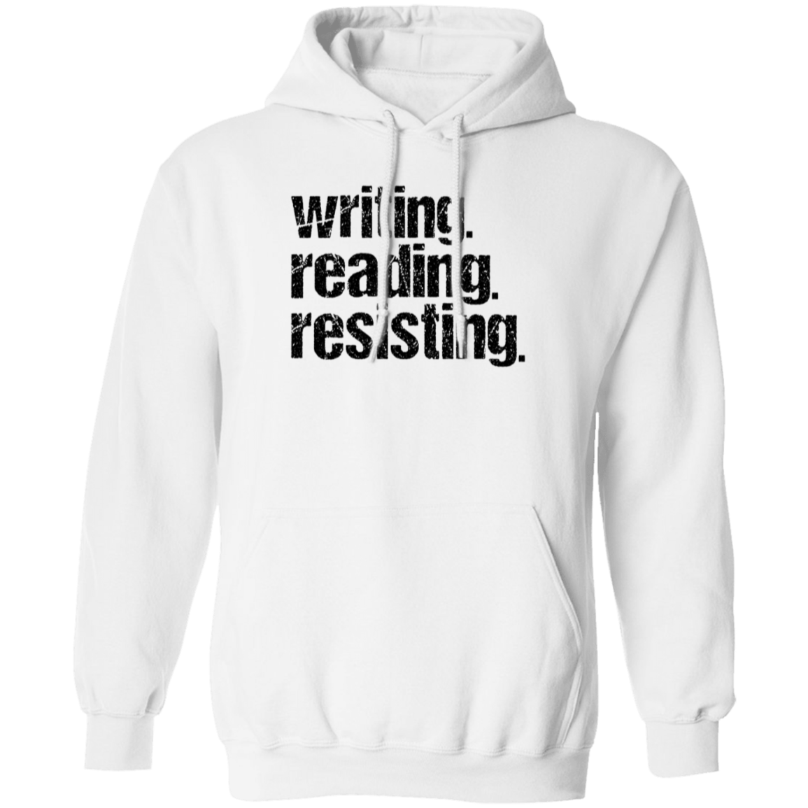 Writing, Reading, Resisting Distressed Unisex Hoodie