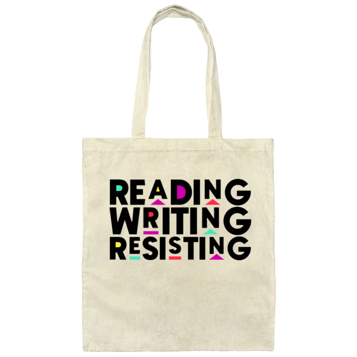 Reading, Writing, Resisting Tote Bag (Martin Sitcom Themed)