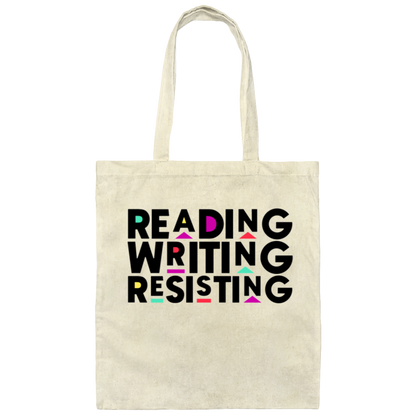 Reading, Writing, Resisting Tote Bag (Martin Sitcom Themed)