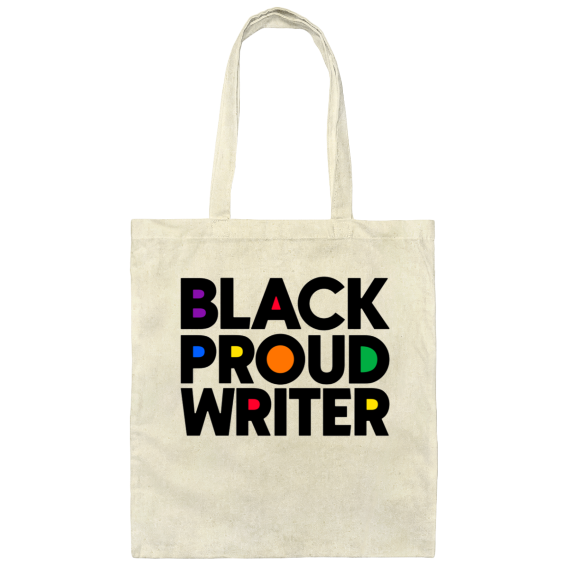 Black Proud Writer Bold Tote Bag