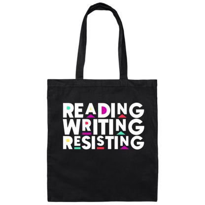 Reading, Writing, Resisting Tote Bag (Martin Sitcom Themed)
