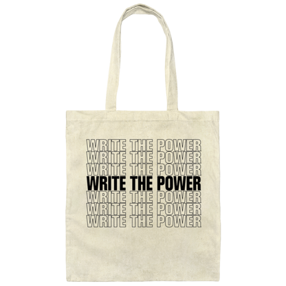 Public Enemy Inspired "Write the Power" Tote Bag