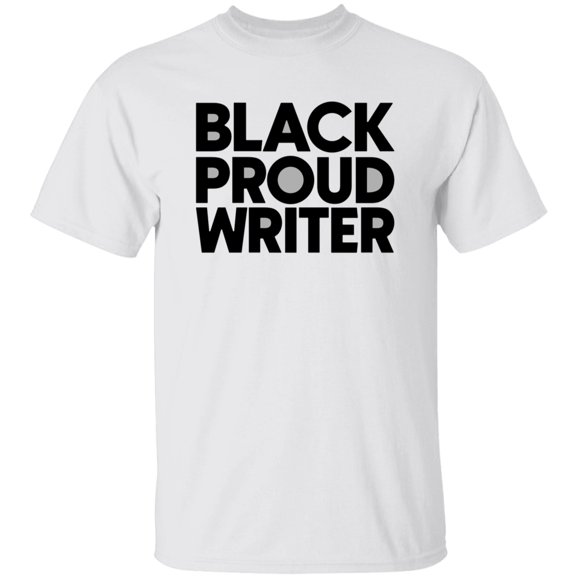 Black Proud Writer Unisex Tee (Black & White)