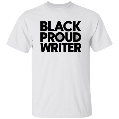 Black Proud Writer Unisex Tee (Black & White)