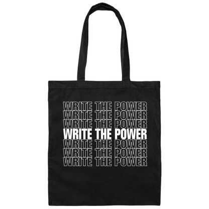Public Enemy Inspired "Write the Power" Tote Bag