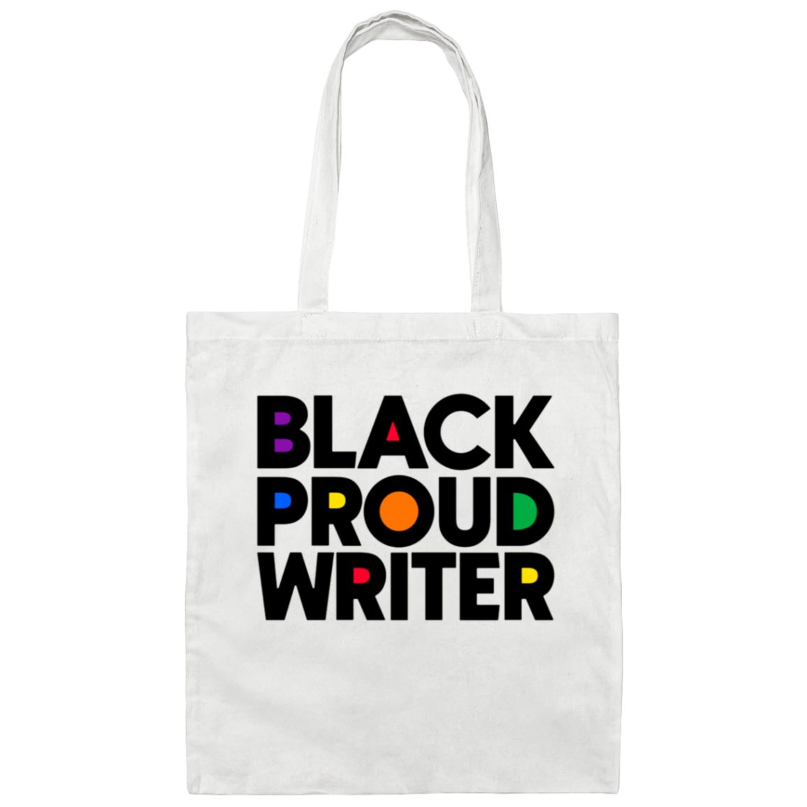 Black Proud Writer Bold Tote Bag
