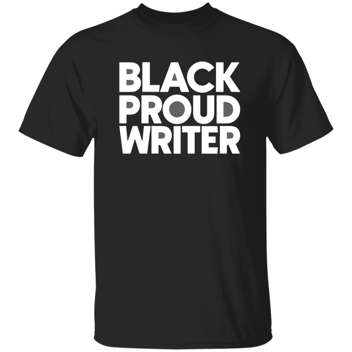 Black Proud Writer Unisex Tee (Black & White)