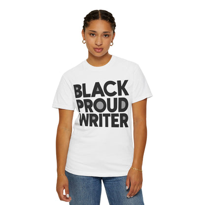 Black Proud Writer Unisex Tee (Black & White)